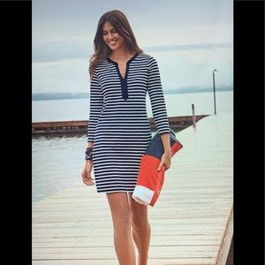 NWOT Lands’ End Women’s Swim Cover-up Tunic Dress with UV Protection